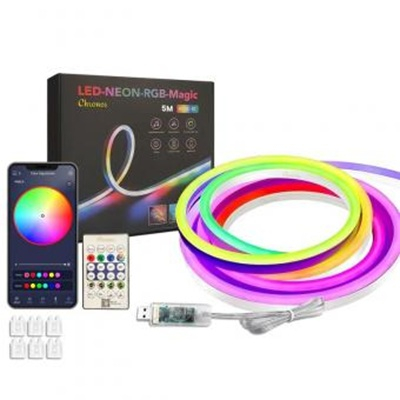 Oferte speciale - Kit digital neonflex RGB 5V 5m 14W