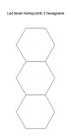 Led tavan honeycomb 3 hexagoane [2]