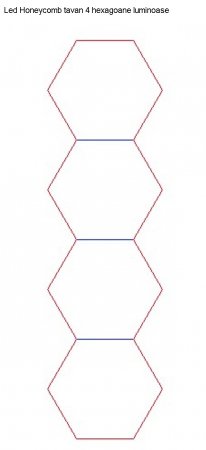 Led tavan honeycomb 4 hexagoane [2]