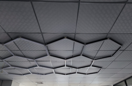 Led tavan Honeycomb 5 Hexagoane Black [1]