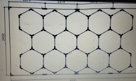 Led tavan Honeycomb 672w-14 hexagoane [1]