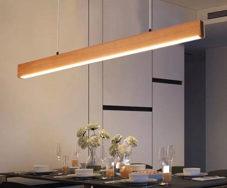 Lustra led lemn - Corp iluminat Led 36w Lemn