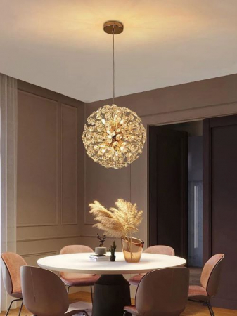 Lustra led Living - Lustra gold glob