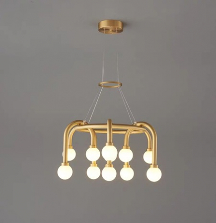 Lustra led 12 globuri Gold [1]