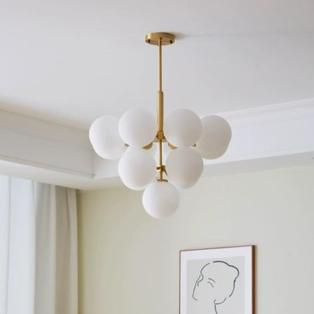 Lustra led Living - Lustra led 13 globuri gold