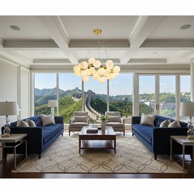 Lustra Premium - Lustra led 25 globuri Gold