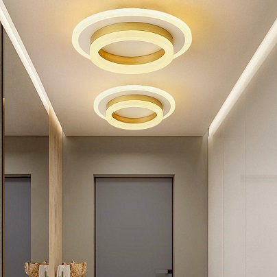Lustra led Living - Lustra led 30w 3 functii aurie