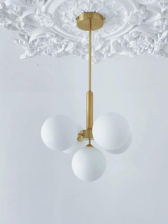 Lustra led Living - Lustra led 5 globuri gold