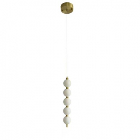 Lustra led 5 globuri gold in sir [1]