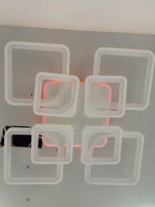 Lustra LED dimabila 160W cu RGB si telecomanda 4 functii [1]