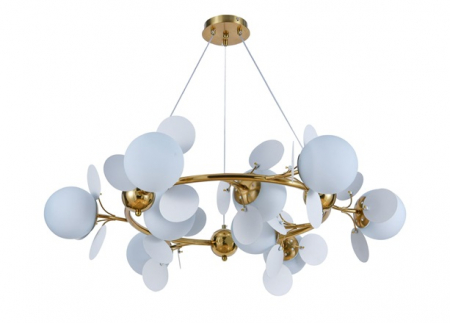 Lustra led Living - Lustra led 9 globuri gold