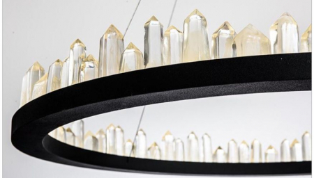 Lustra led Black cu cristale [1]