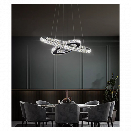 Lustra Receptie - Lustra led Cristal 96w