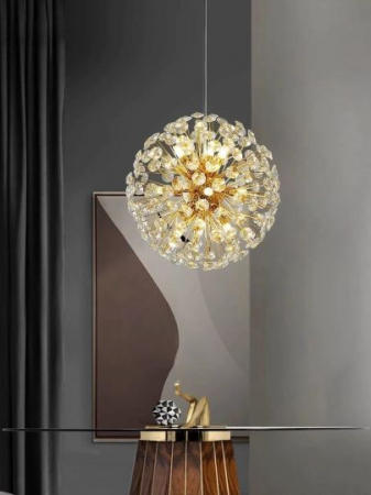 Lustra led Living - Lustra led Cristal sfera 30cm