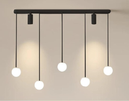 Lustra Dormitor - Lustra led cu telecomanda 56w alba sau neagra