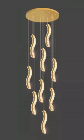 Lustra led Aurie - Lustra led cu telecomanda 9/5/3/1 elemente