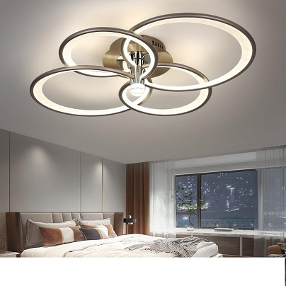 Lustra led de la 100w la 200w (max 50-60mp) - Lustra led cu telecomanda elice 4-130w