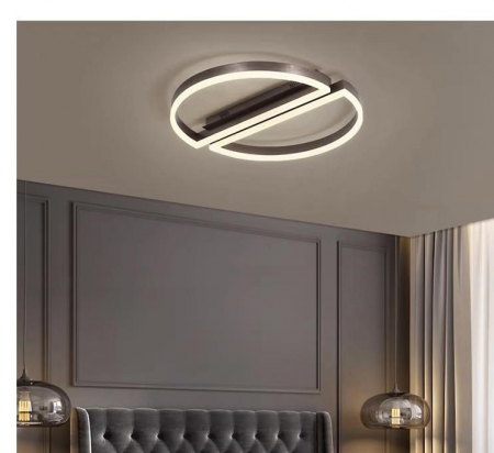 Lustra led dimabila 100w cu telecomanda 3 functii maro [2]