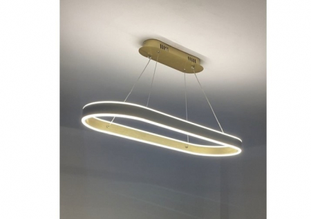 Lustra LED Dimabila 120w cu telecomanda 3 functii  Aurie [3]