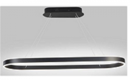 Lustra led dimabila 120w cu telecomanda 3 functii neagra [1]