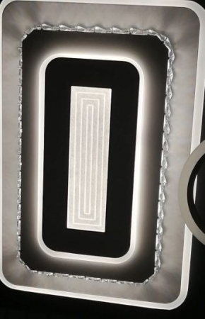 Lustra LED dimabila 180w cu telecomanda 3 functii Cristal [0]