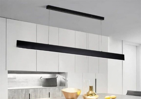 Lustra led Living - Lustra led dimabila 36w Neagra