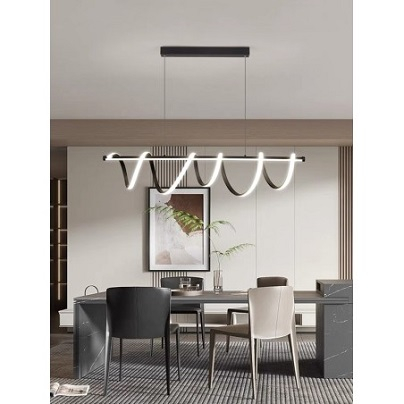 Lustra led Living - Lustra led dimabila 94w Neagra