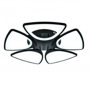 Lustra led dimabila cu telecomanda 110w Neagra [2]