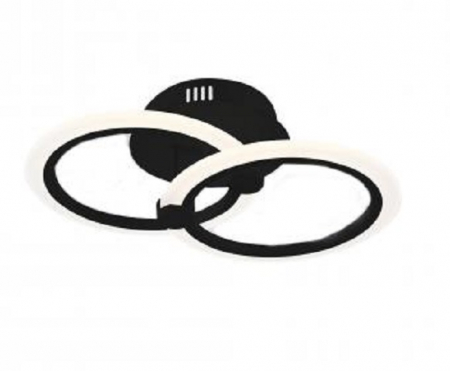 Lustra led Living - LUSTRA LED DIMABILA CU TELECOMANDA 3 FUNCTII 35w Neagra