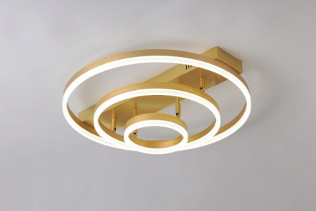 Lustra led de la 100w la 200w (max 50-60mp) - Lustra led dimabila orientabila 160w gold/black/ maro
