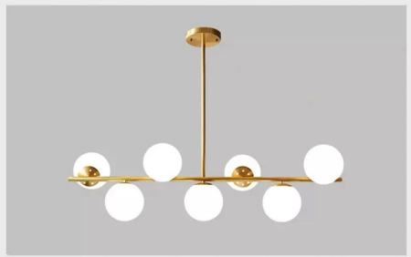 Lustra Led - Lustra led eleganta 7 globuri gold