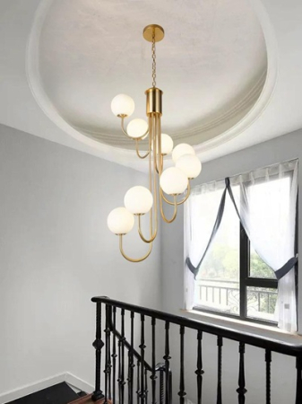 Lustra led eleganta Spirala 8 Globuri [1]