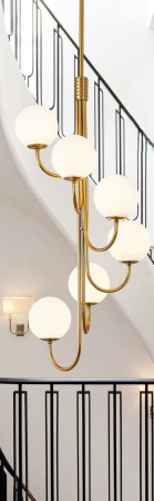 Lustra led Living - Lustra led eleganta Spirala 8 Globuri