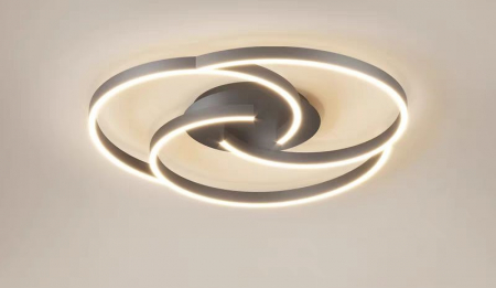 Lustra led Living - Lustra led labirint 70w Gold/ Black / Alba