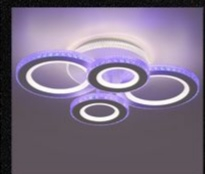 Lustra led lemn - Lustra led - RGB smart 130W