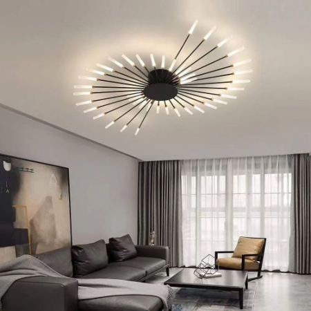 Lustra Receptie - Lustra led Spirala 112w Gold/Black