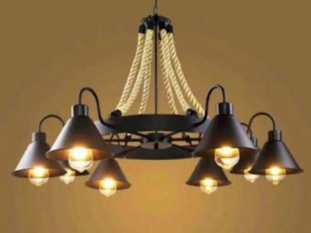 Lustra rustica 8 socluri e 27