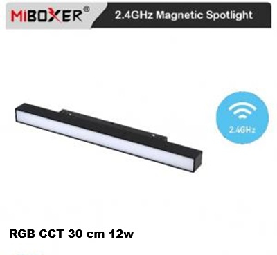 Proiectoare magnetice de interior - Proiector led liniar sina magnetica RGB CCT RF 30cm 12w