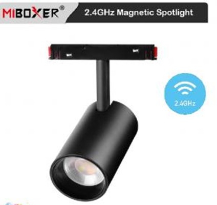 Proiectoare magnetice de interior - Proiector led pe sina magnetica  12w RGB CCT RF