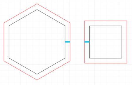 Set 2 hexagoane led honeycomb [2]