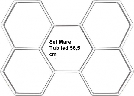 Set 5 hexagoane led honeycomb Mare ( 56.5) [2]