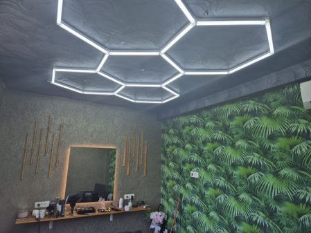 Oferte speciale - Tavan led hexagonal cu tuburi de 44 cm