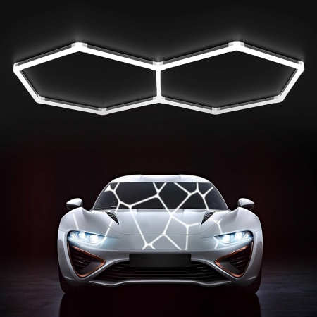 Oferte speciale - Tavan led hexagonal cu tuburi de 44 cm