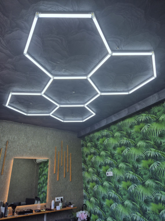 5 hexagoane  led Honeycomb - Tavan led  Honeycomb 5 hexagoane 200w Florarie