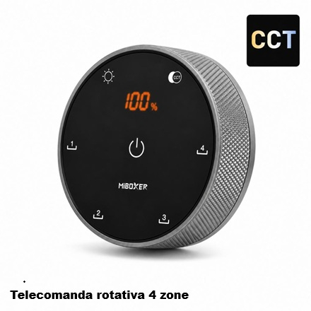 Banda Led - Telecomanda rotunda rotativa RGB CCT touch / CCT 4 zone