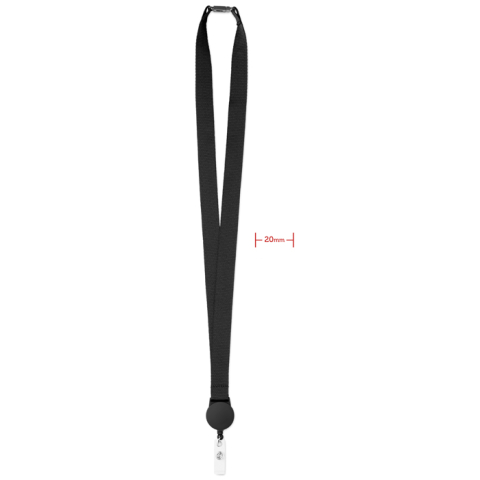 Suport ecuson retractabil cu lanyard - ZIP LANYARD