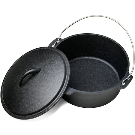 Ceaun/Tuci 3.5l din fonta pura, cu capac, Cooking by Heinner, 25x10 cm [3]