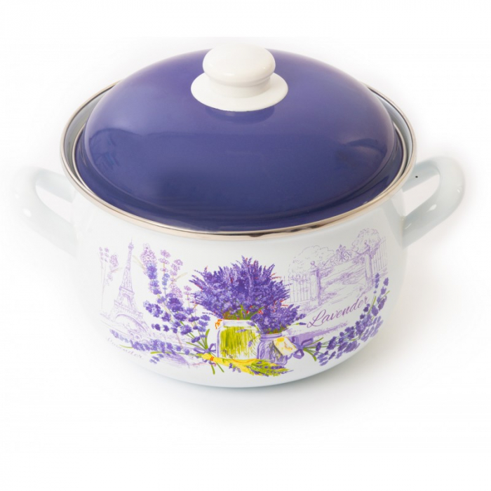 Cratita cu capac, emailata, 18 cm, 2.10 l, Grunberg GR3418-C [3]