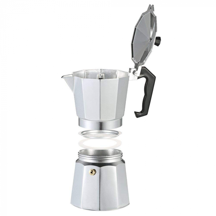 Espressor pentru aragaz, din aluminiu, capacitate 3 cesti, Grunberg GR493 [4]