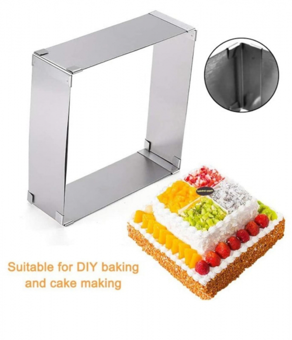 Állítható tortaforma négyzet/ téglalap 15-28 cm [2]